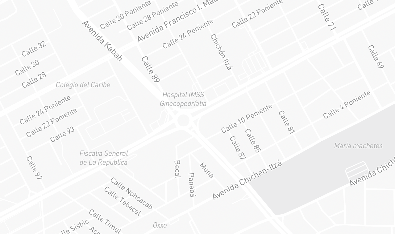 Mapa de ubicación: Oficina en Cancún, QRoo, Supermanzana 60, Benito Juárez, Quintana Roo
