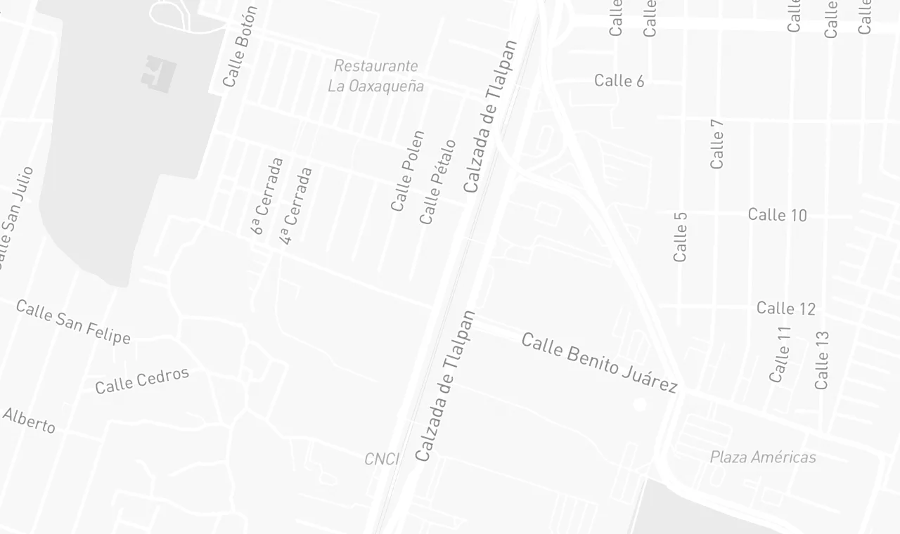 Mapa de ubicación: Departamento de 2 Recámaras y 2 Baños, con Balcón y Estacionamiento en El Reloj, Coyoacán, El Reloj, Coyoacán, Ciudad de México