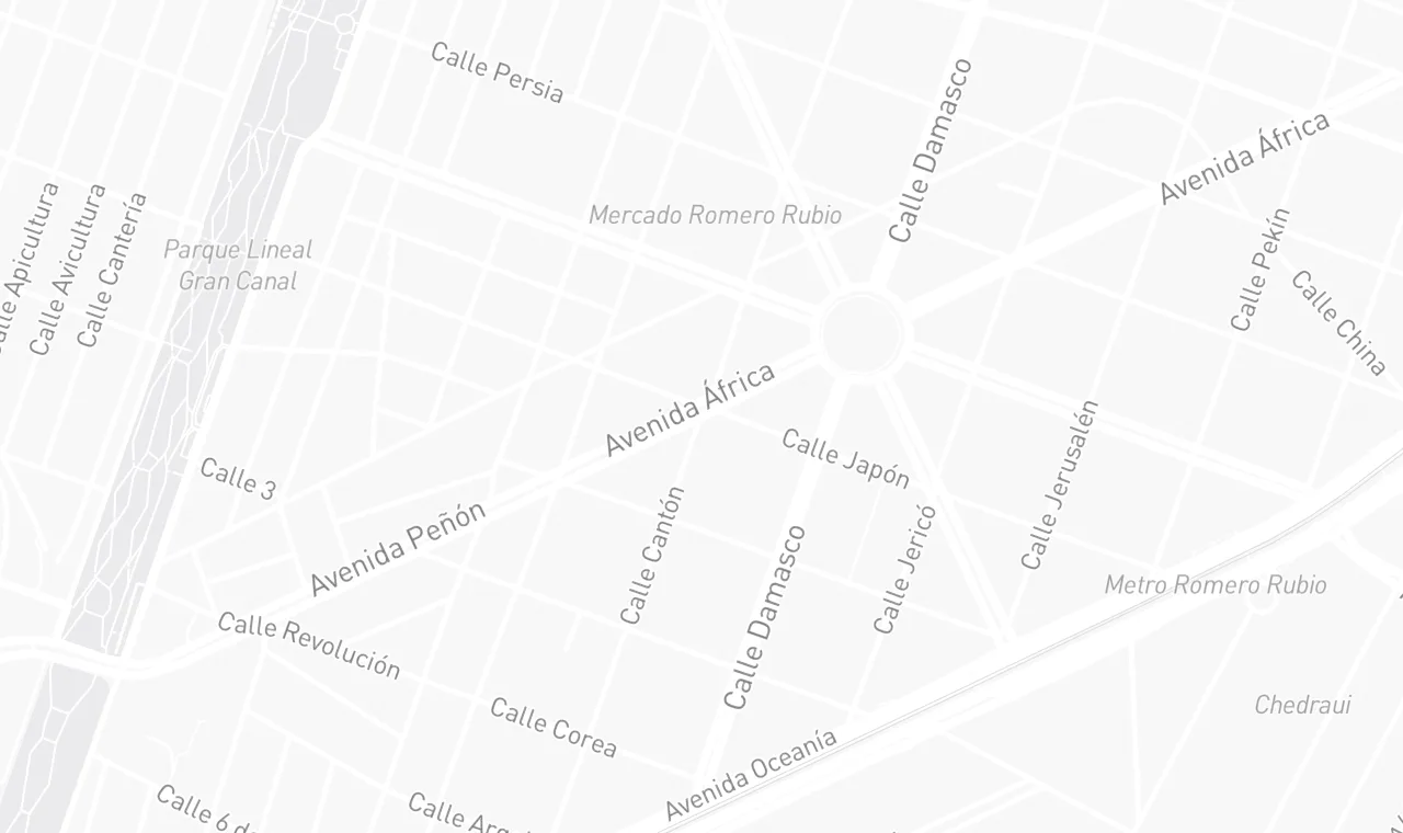 Mapa de ubicación: Edificio con Uso Habitacional y Comercial en Venta | Romero Rubio, Romero Rubio, Venustiano Carranza, Ciudad de México