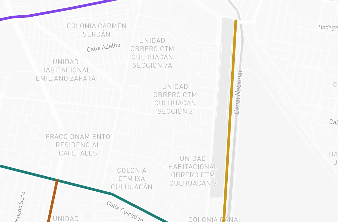 Vialidades cercanas a la propiedad