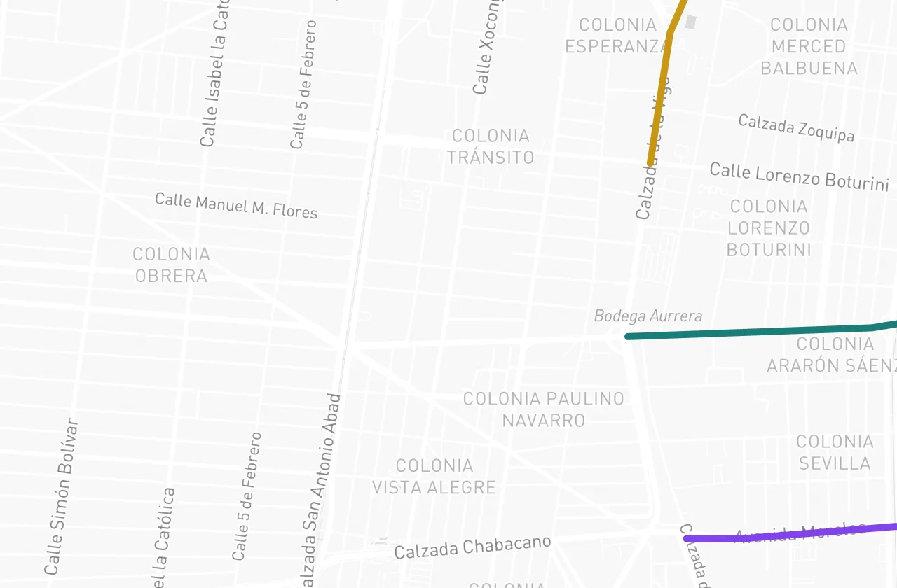 Vialidades cercanas a la propiedad