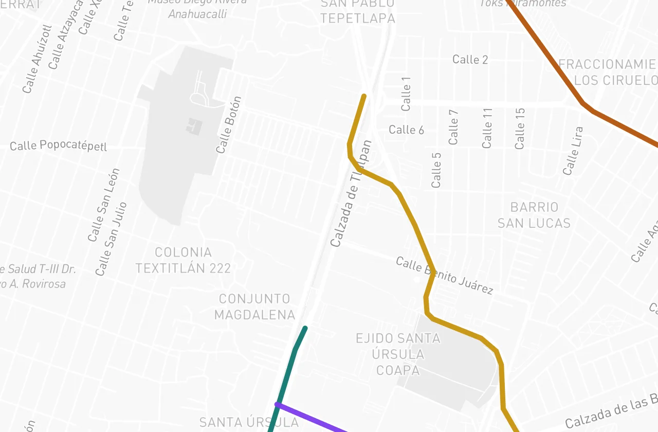 Vialidades cercanas a la propiedad