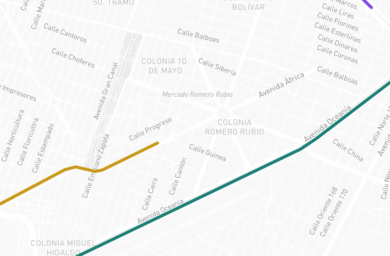 Vialidades cercanas a la propiedad
