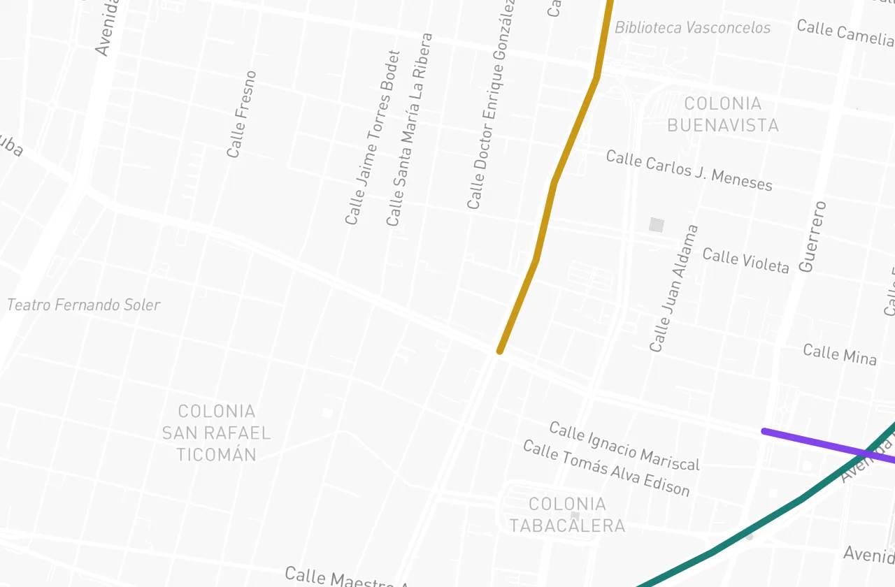 Vialidades cercanas a la propiedad
