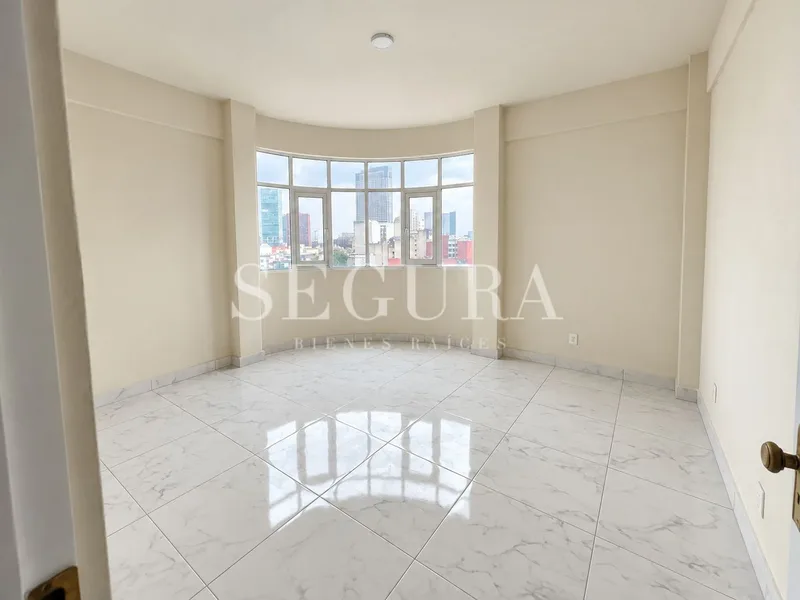 Departamento en Venta en Santa María La Ribera | 104 m², 2 Recámaras y Estudio, con Balcones