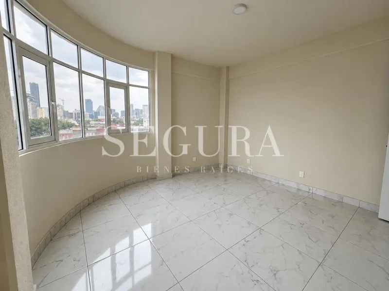 Departamento en Venta en Santa María La Ribera | 104 m², 2 Recámaras y Estudio, con Balcones