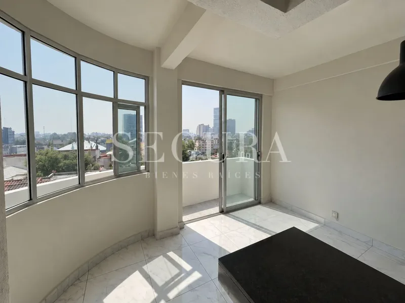 Departamento en Venta en Santa María La Ribera | 104 m², 2 Recámaras y Estudio, con Balcones